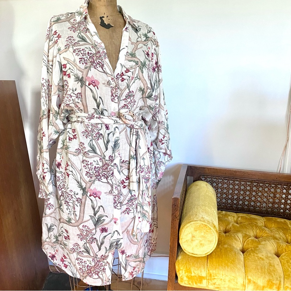 Johanna Ortiz x H&M | Linen Shirt Dress, xl